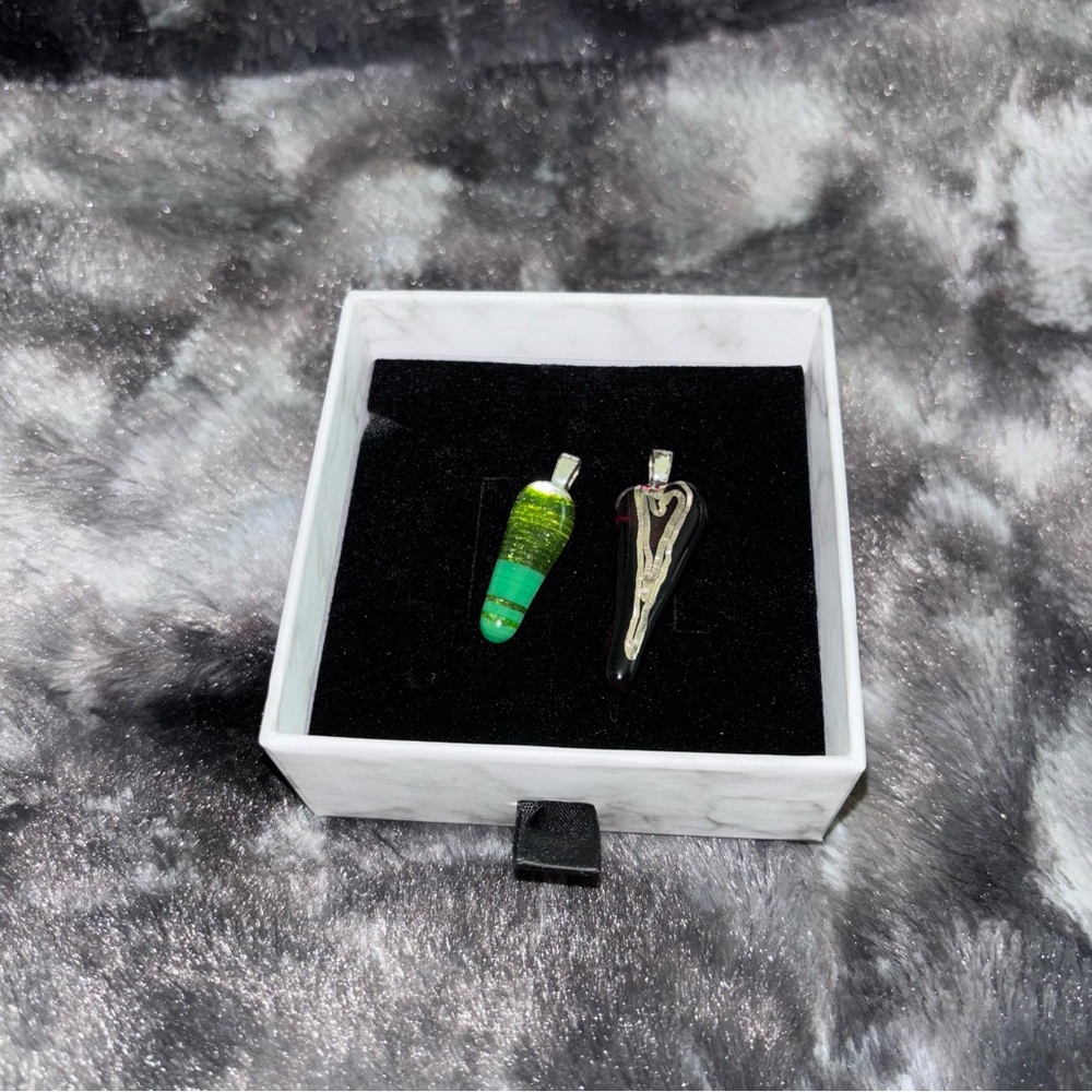 Handmade Glass & Silver Pendants